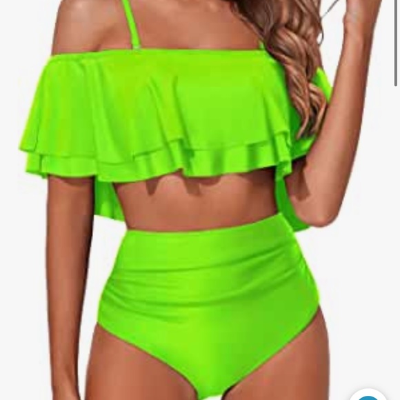 Amazon Other - Tempt me women two piece neon green bikini swimsuit